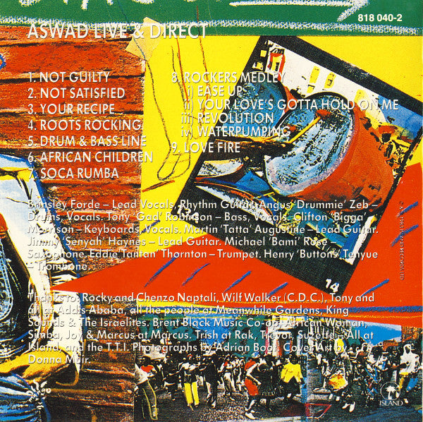 Aswad - Live And Direct (CD) Image