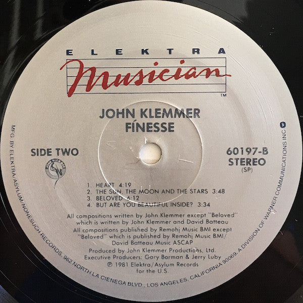 John Klemmer - Finesse (Vinyl) Image