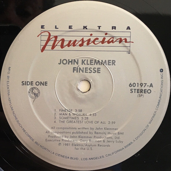 John Klemmer - Finesse (Vinyl) Image
