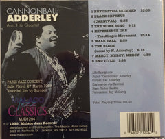 Cannonball Adderley Quartet - Paris Jazz Concert Salle Pleyel: 27 March 1969 (CD) Image