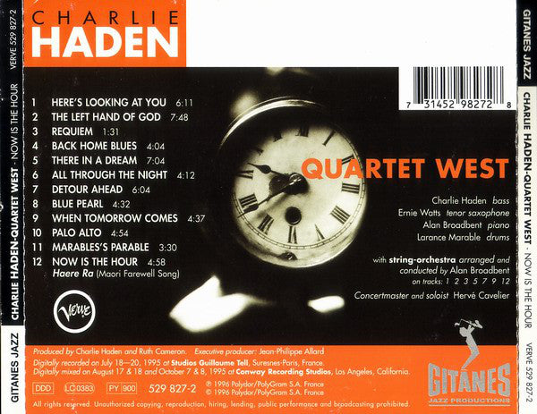 Charlie Haden Quartet West - Now Is The Hour (CD) Image