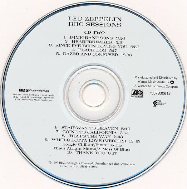 Led Zeppelin - BBC Sessions (CD) (2 CD) Image