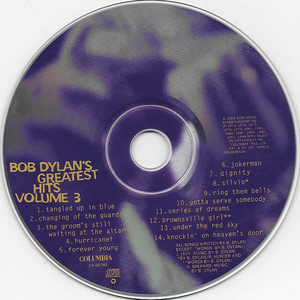 Bob Dylan - Bob Dylan's Greatest Hits Volume 3 (CD) Image