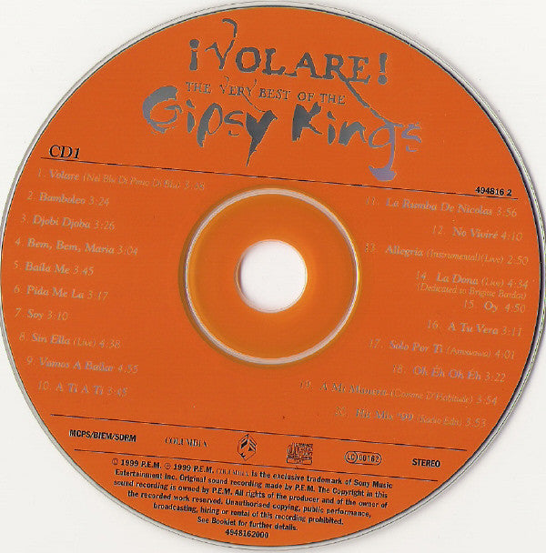 Gipsy Kings - Â¡Volare! (The Very Best Of The Gipsy Kings) (CD) (2 CD) Image