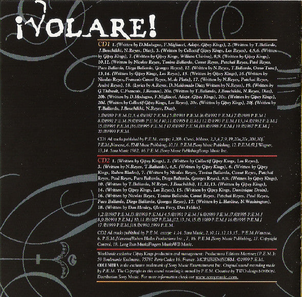 Gipsy Kings - Â¡Volare! (The Very Best Of The Gipsy Kings) (CD) (2 CD) Image