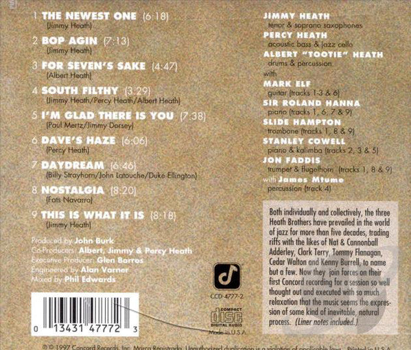 Heath Brothers, The - As We Were Saying ... (CD) Image