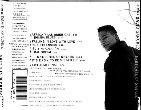 David Sanchez (3) - Sketches Of Dreams (CD) Image