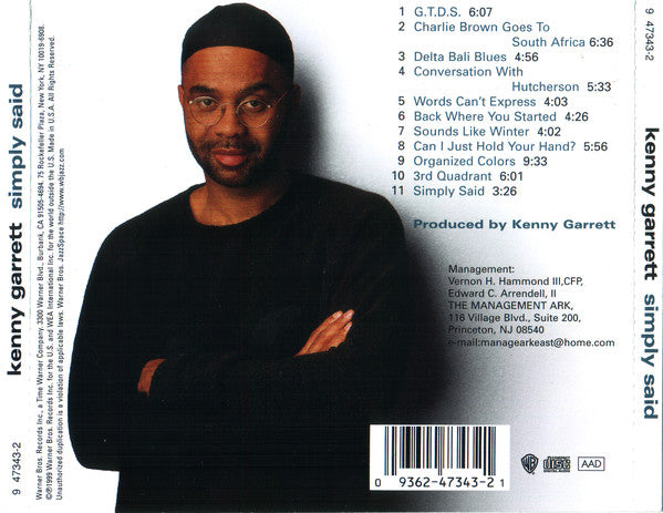 Kenny Garrett - Simply Said (CD) Image