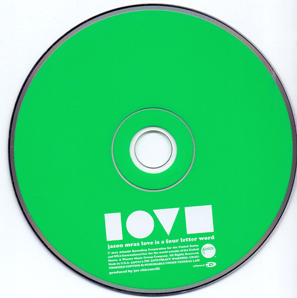 Jason Mraz - Love Is A Four Letter Word (CD) Image