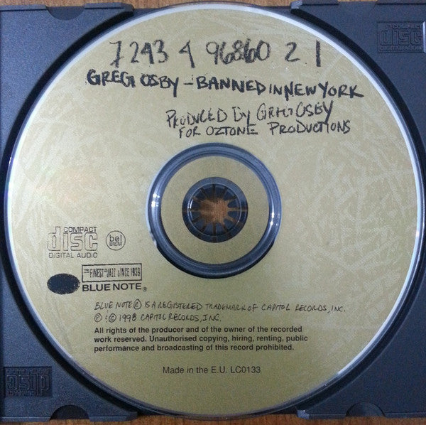 Greg Osby - Banned In New York (CD) Image