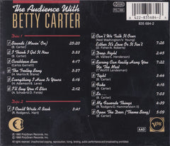 Betty Carter - The Audience With Betty Carter (CD) (2 CD) Image