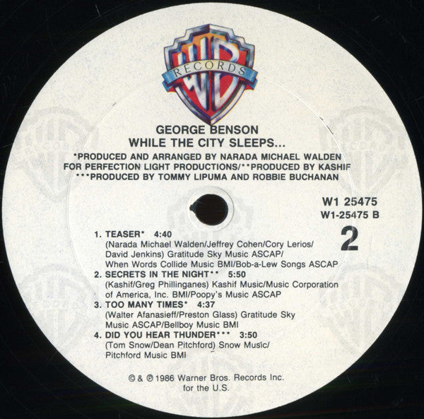 George Benson - While The City Sleeps... (Vinyl) Image