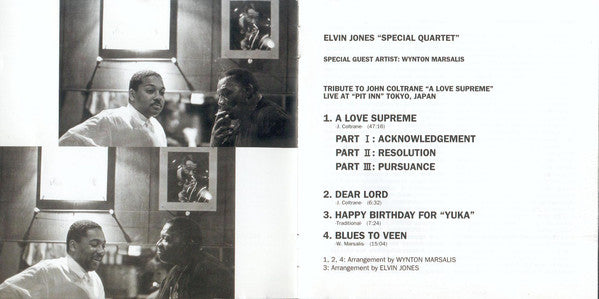 Elvin Jones Quartet - Tribute To John Coltrane " A Love Supreme" (CD) Image