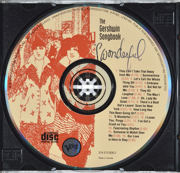 George & Ira Gershwin - The Gershwin Songbook - 'S Wonderful (CD) Image