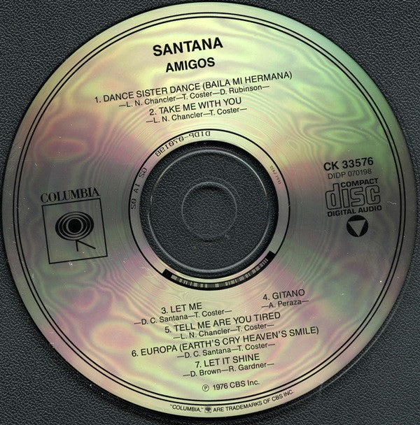 Santana - Amigos (CD) Image