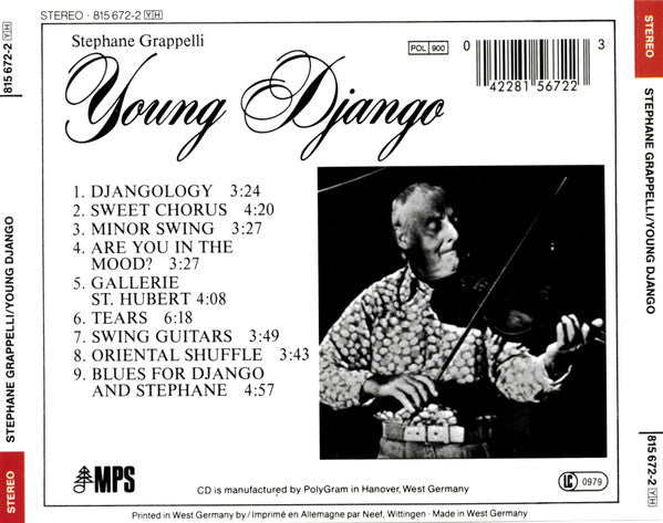 StÃ©phane Grappelli - Young Django (CD) Image