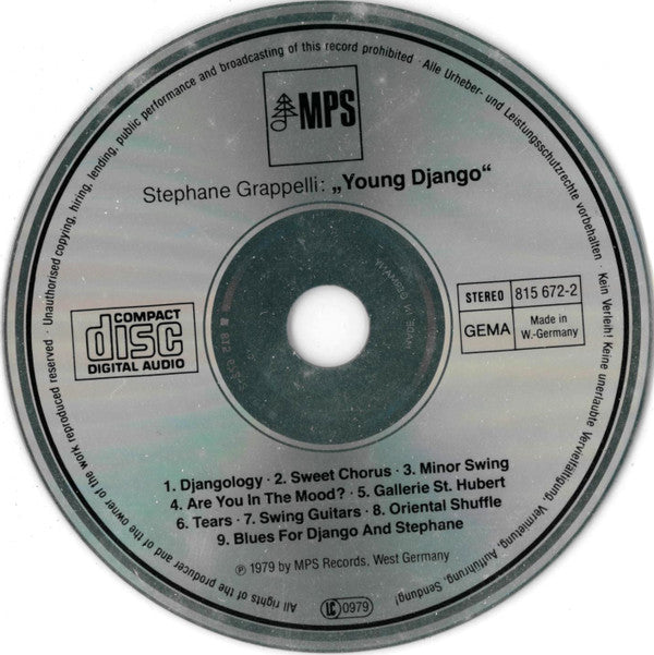 StÃ©phane Grappelli - Young Django (CD) Image