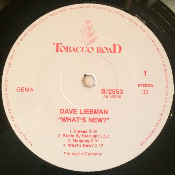 David Liebman - What's New? (Vinyl) Image