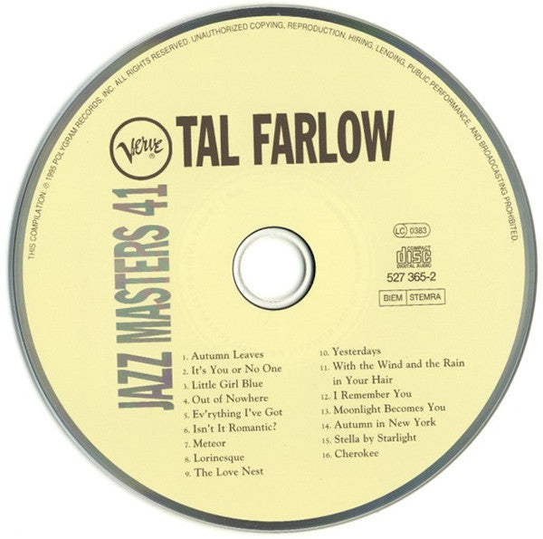 Tal Farlow - Verve Jazz Masters 41 (CD) Image