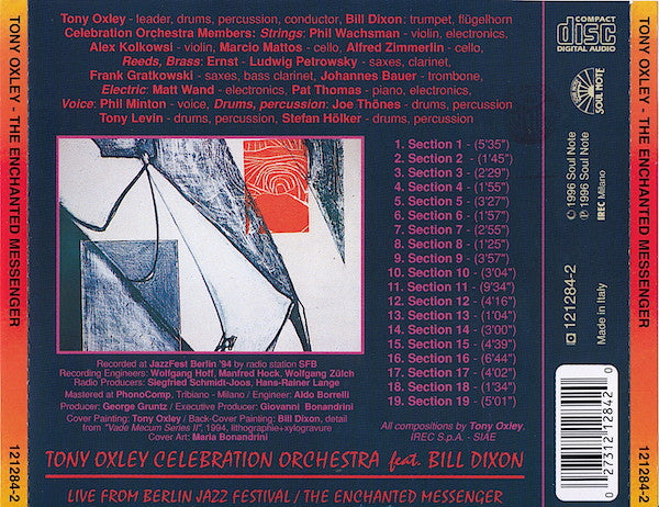 Tony Oxley's Celebration Orchestra - The Enchanted Messenger (CD) Image