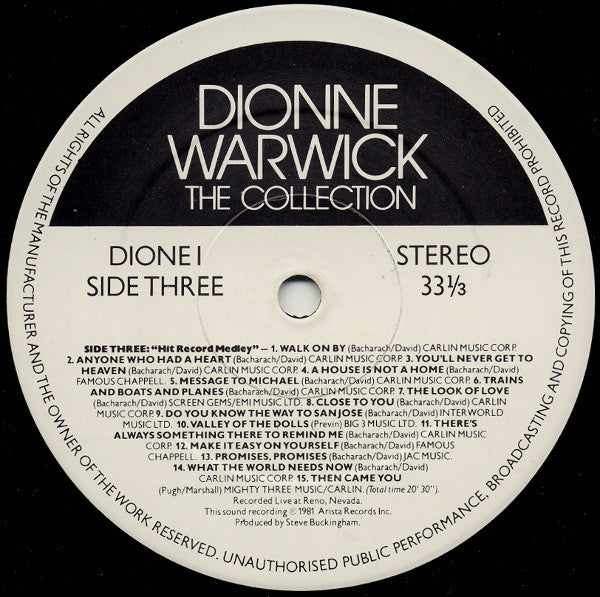 Dionne Warwick - The Collection (Vinyl) (2 LP) Image