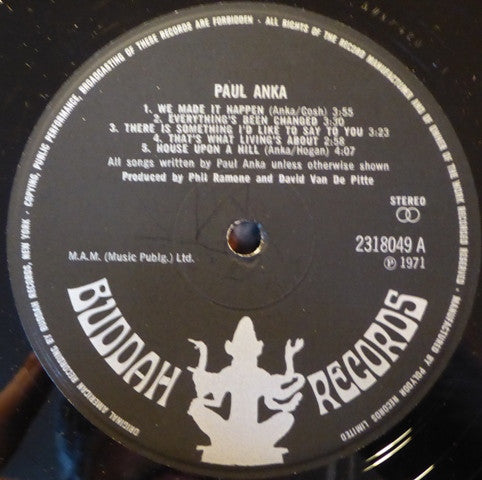 Paul Anka - Paul Anka (Vinyl) Image