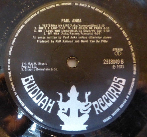 Paul Anka - Paul Anka (Vinyl) Image