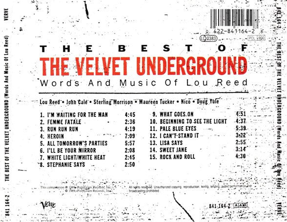 Velvet Underground, The - The Best Of The Velvet Underground (Words And Music Of Lou Reed) (CD) Image