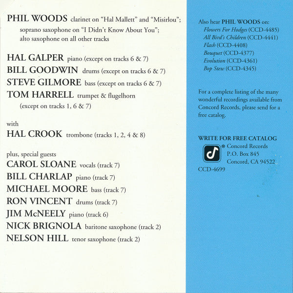 Phil Woods - Into The Woods (The Best Of Phil Woods) (CD) Image