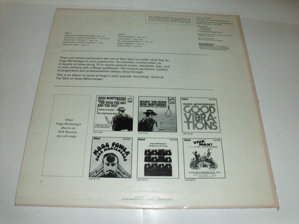 Hugo Montenegro, His Orchestra And Chorus - The Best Of Hugo Montenegro (Vinyl) Image