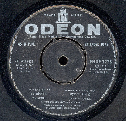 Brij Bhushan - Milap (45-RPM) Image