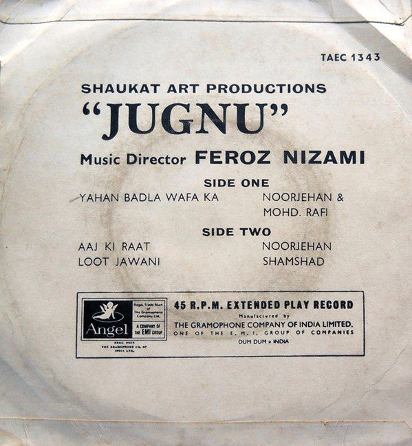 Feroze Nizami - Jugnu (45-RPM) Image