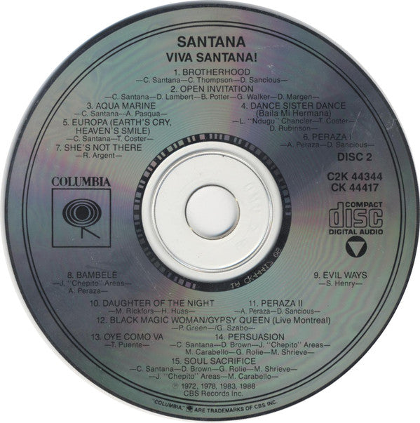 Santana - Viva Santana (CD) (2 CD) Image