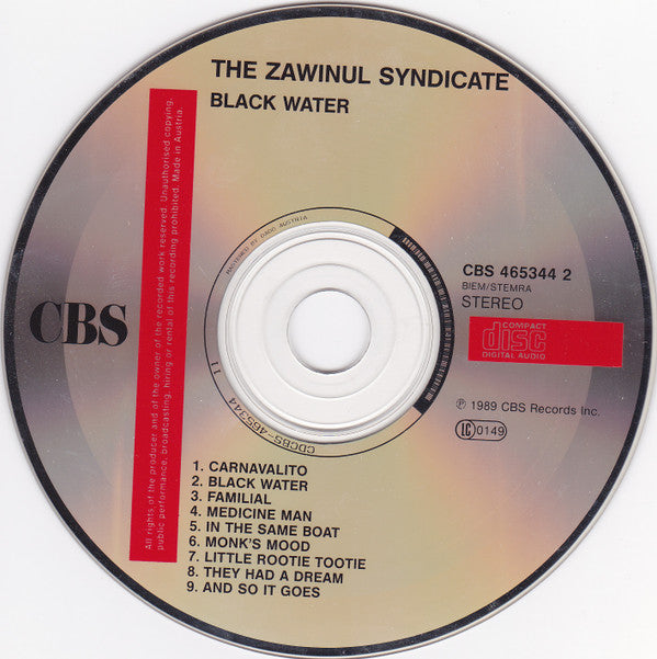 Zawinul Syndicate, The - Black Water (CD) Image