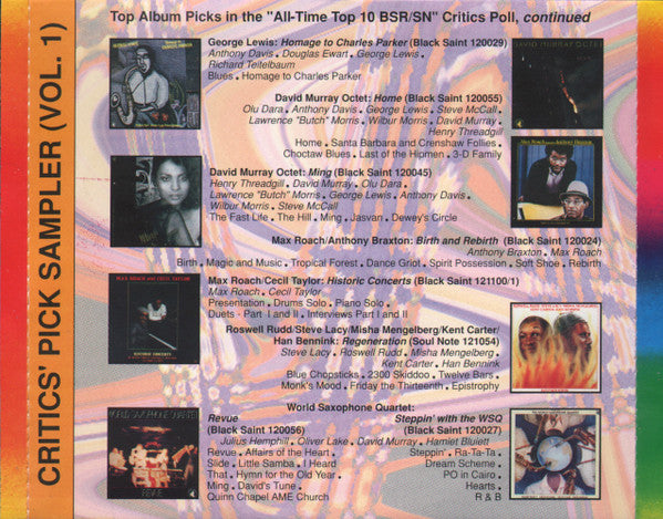 Various - Black Saint/Soul Note Critics' Pick Sampler (Vol. 1) (CD) Image