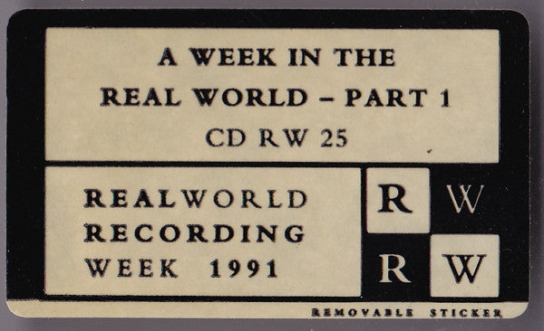 Various - A Week In The Real World - Part 1 (CD) Image