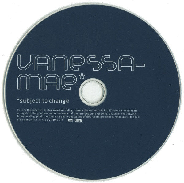 Vanessa-Mae - Subject To Change (CD) Image