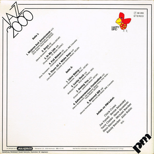 Elvin Jones, Jan Hammer, Frank Tusa, Terry Clarke, David Liebman, Gene Perla - Jazz 2000 (Vinyl) Image