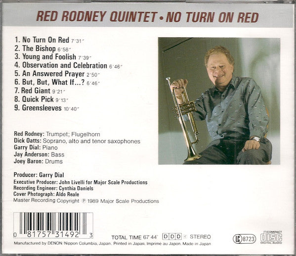Red Rodney Quintet - No Turn On Red (CD) Image