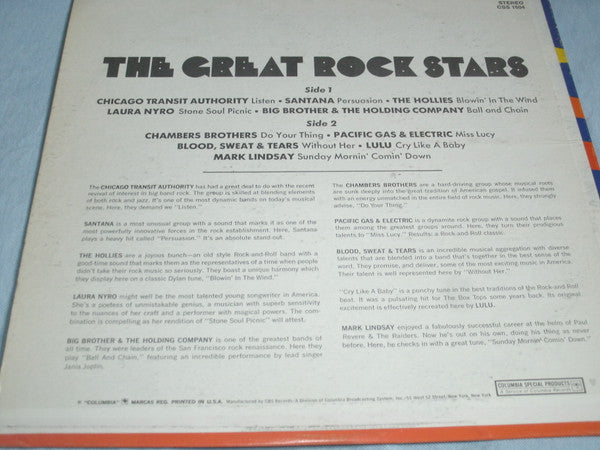 Various - The Great Rock Stars (Vinyl) Image