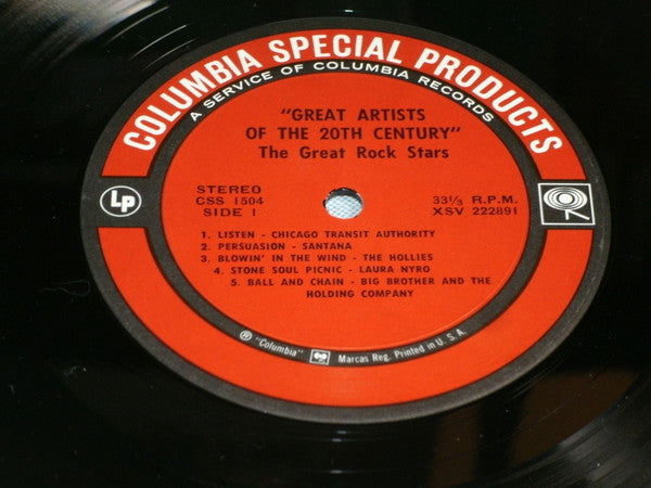 Various - The Great Rock Stars (Vinyl) Image