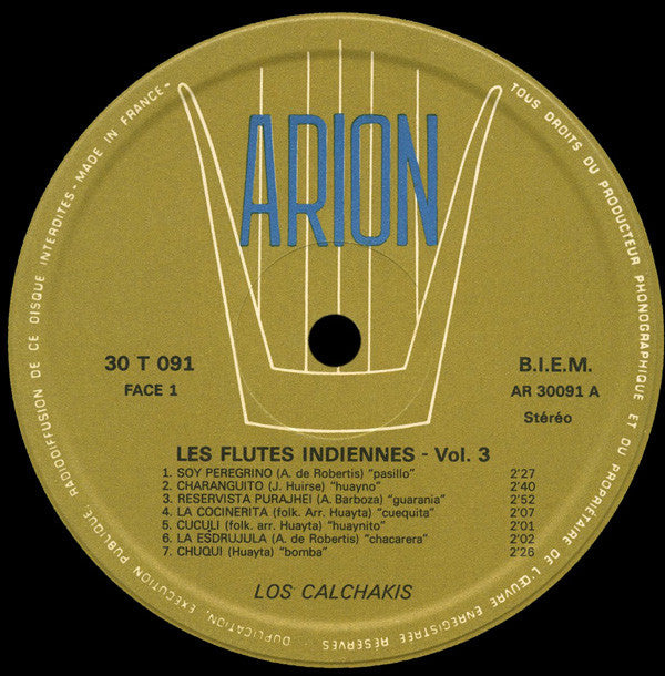 Los Calchakis - Les FlÃ»tes Indiennes Vol.3 (Vinyl) Image