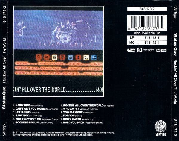 Status Quo - Rockin' All Over The World (CD) Image