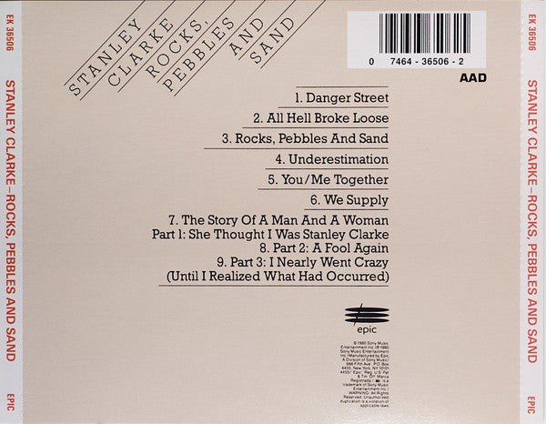 Stanley Clarke - Rocks, Pebbles And Sand (CD) Image