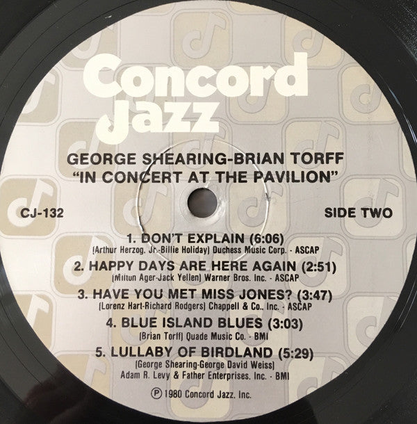 George Shearing & Brian Torff - On A Clear Day (Vinyl) Image