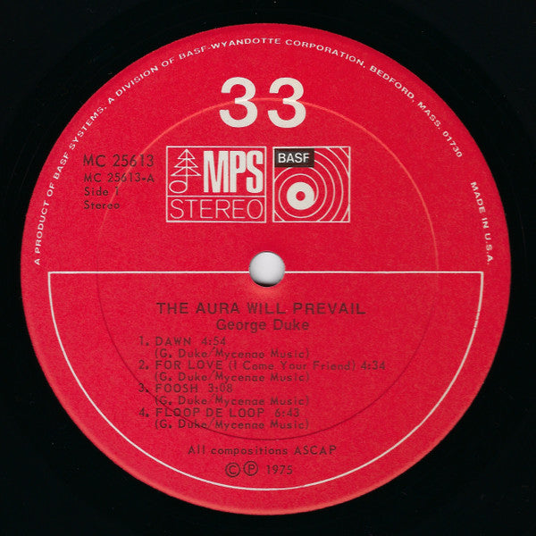 George Duke - The Aura Will Prevail (Vinyl) Image