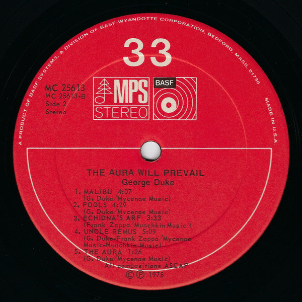George Duke - The Aura Will Prevail (Vinyl) Image