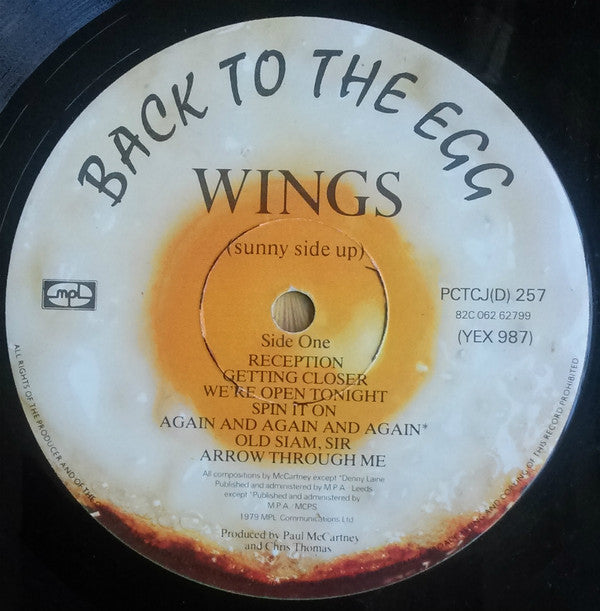 Wings (2) - Back To The Egg (Vinyl) Image