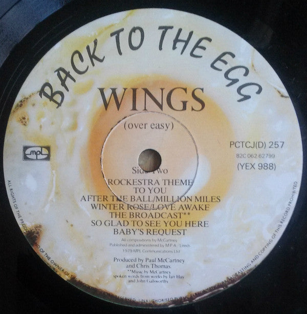 Wings (2) - Back To The Egg (Vinyl) Image