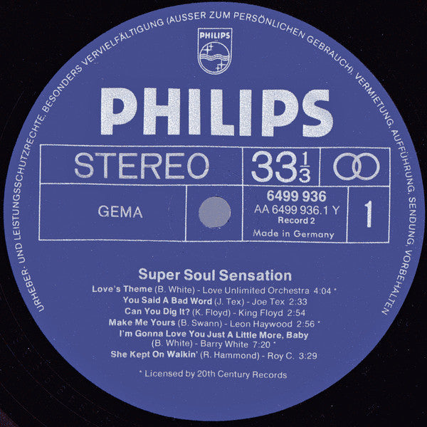 Various - Super Soul Sensation (Vinyl) (2 LP) Image